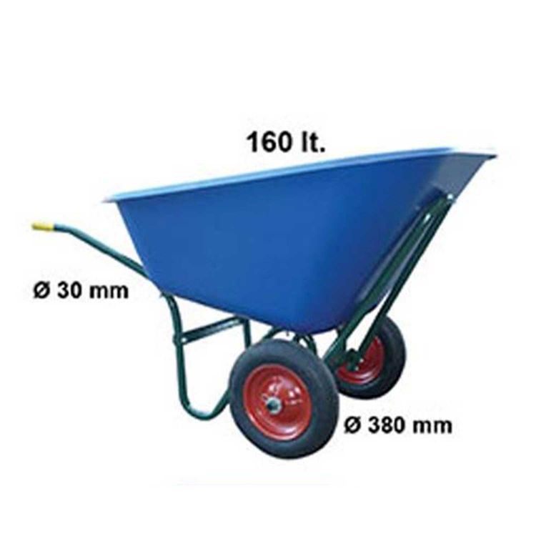 Carriola Garden agri 2 ruote 160L