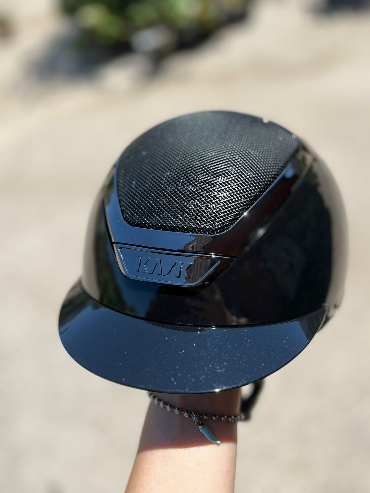 Kask Dogma Pure Shine visiera corta black/aregnto