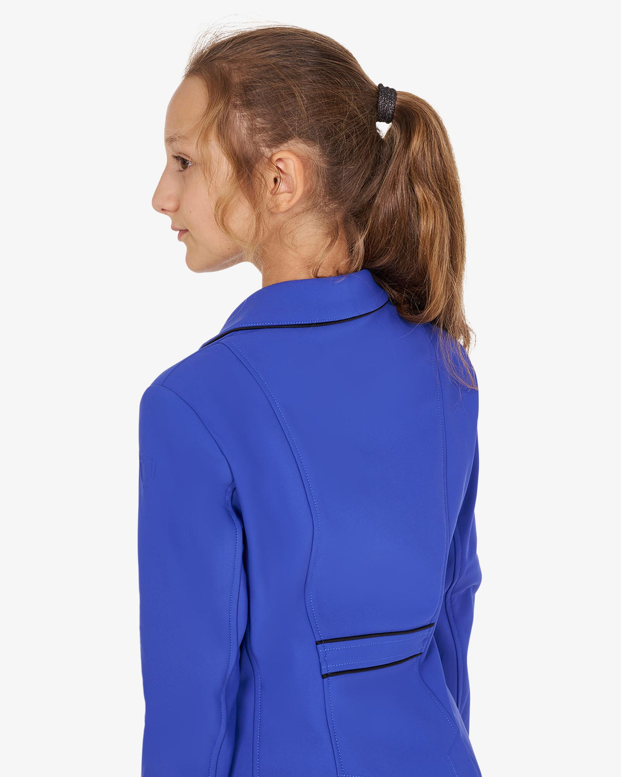 Giacca bambina da concorso in tessuto tecnico Equestro Royal Blu
