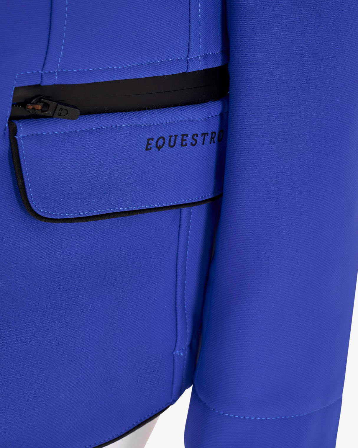 Giacca bambina da concorso in tessuto tecnico Equestro Royal Blu