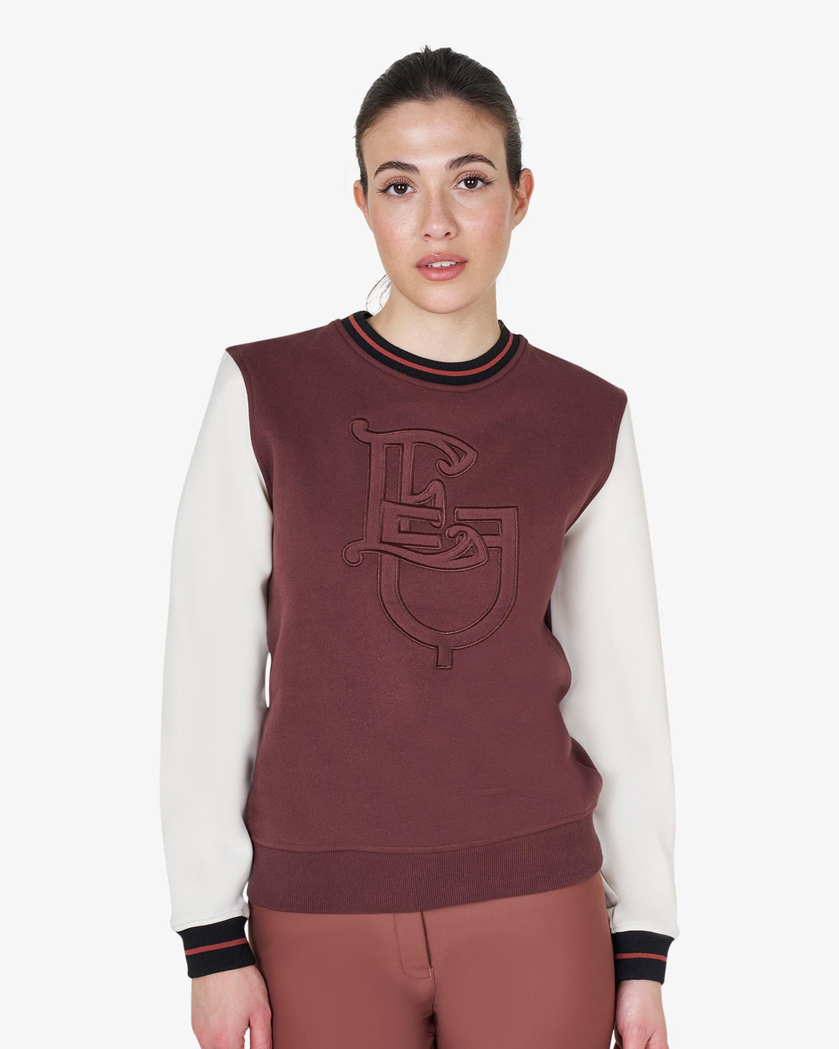 Felpa donna EQ girocollo