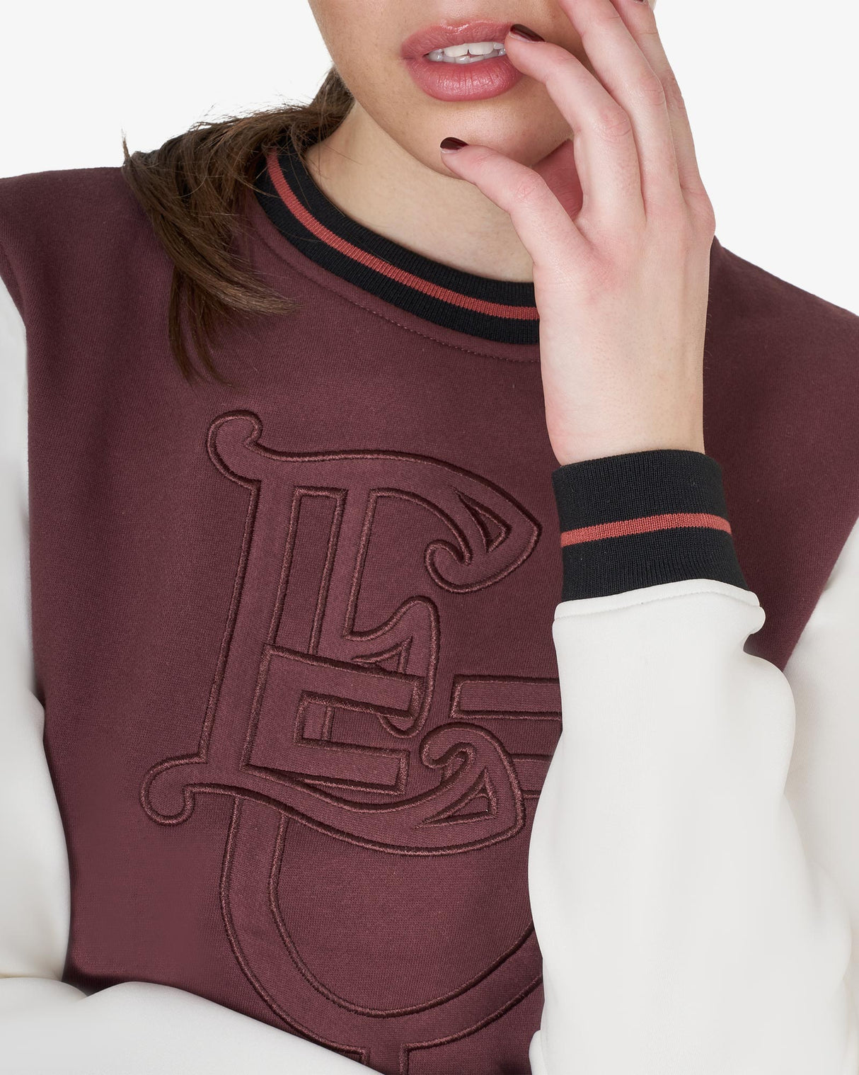 Felpa donna EQ girocollo