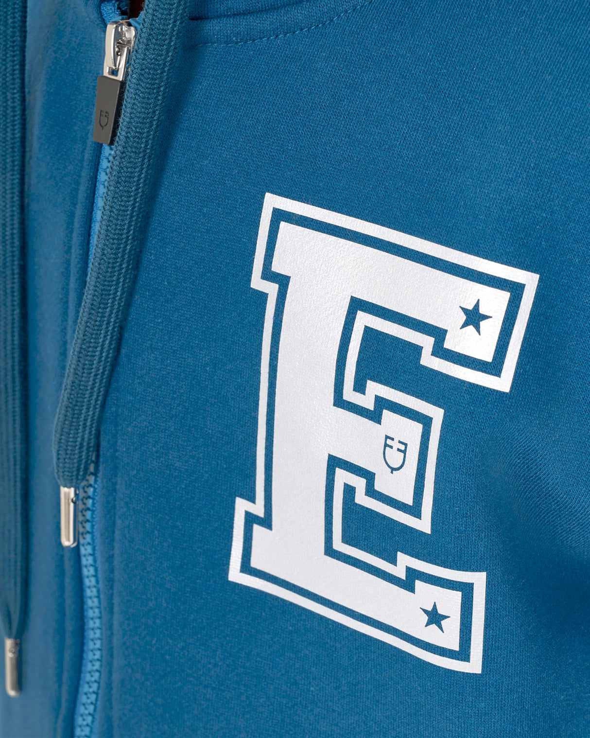 Felpa bambina con cappuccio con zip frontale Equestro