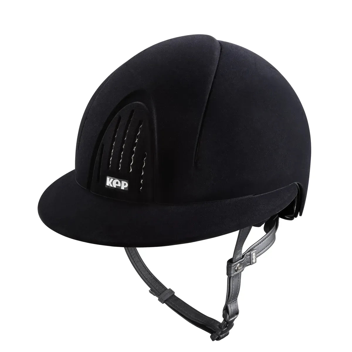Casco equitazione Smart Nova / Velluto Nero / Visiera Polo Large