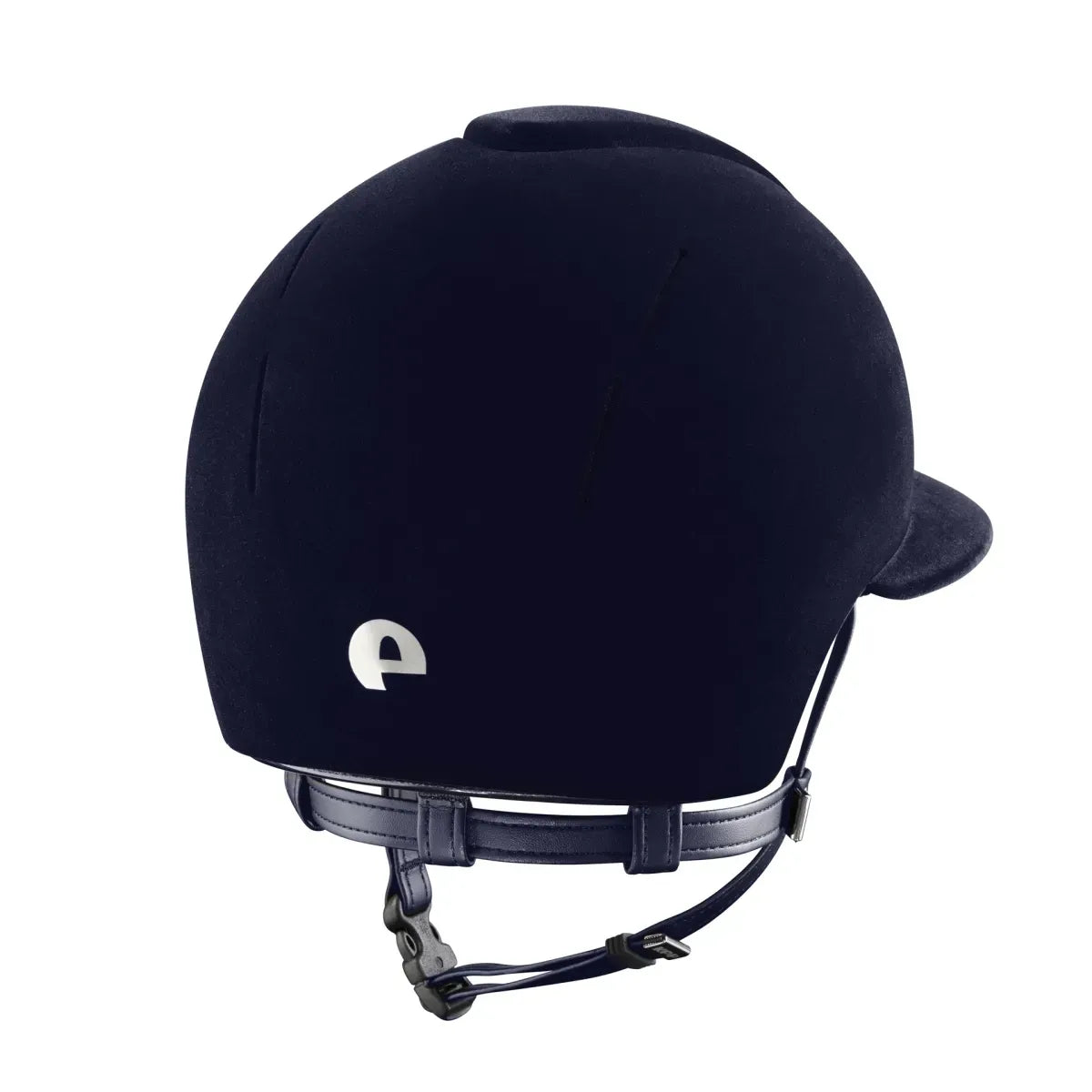Casco equitazione Smart Nova / Velluto Blu / Visiera Polo Large
