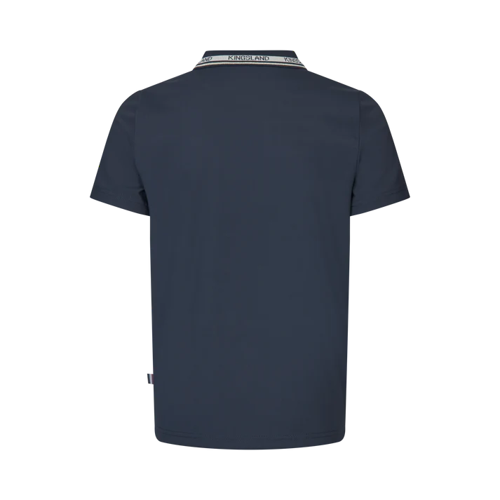 Polo in piqué bambino KLNigel Kingsland blu navy