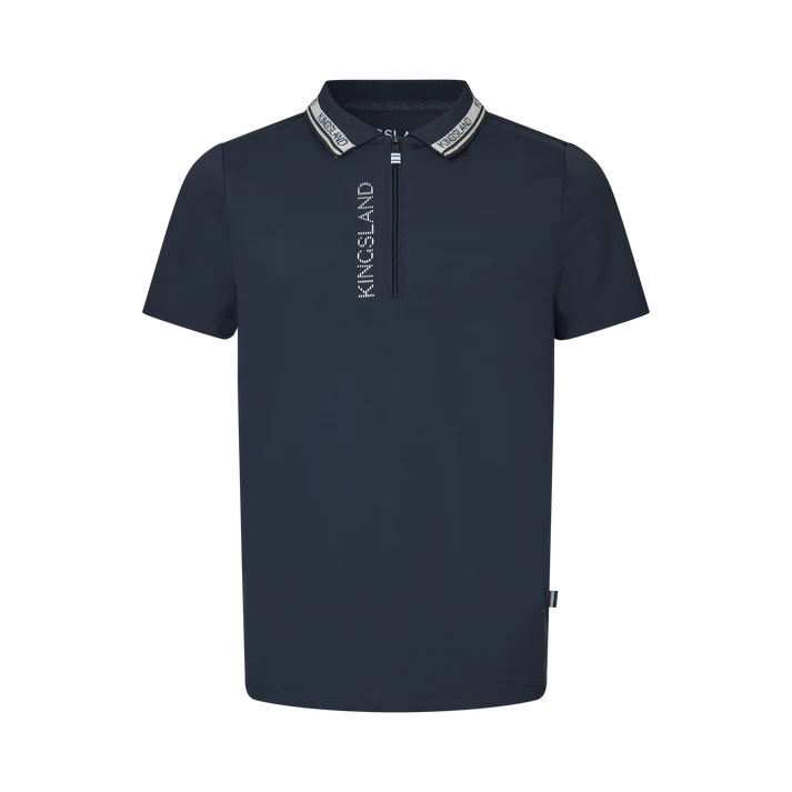 Polo in piqué bambino KLNigel Kingsland blu navy