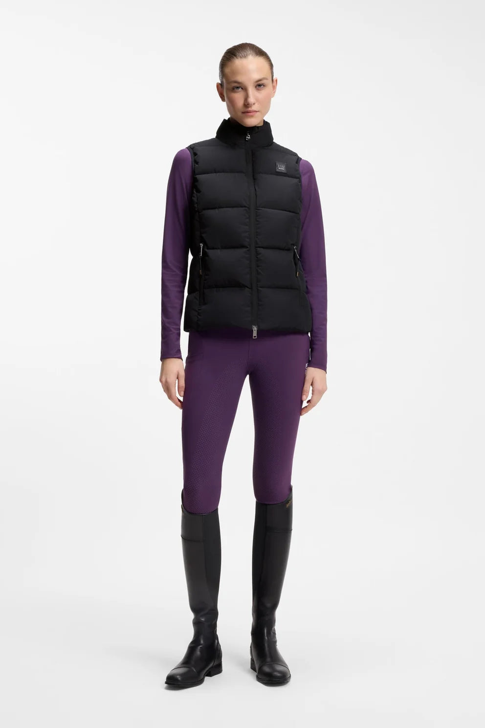 Gilet imbottito in maglia da donna Viola Boss Equestrian