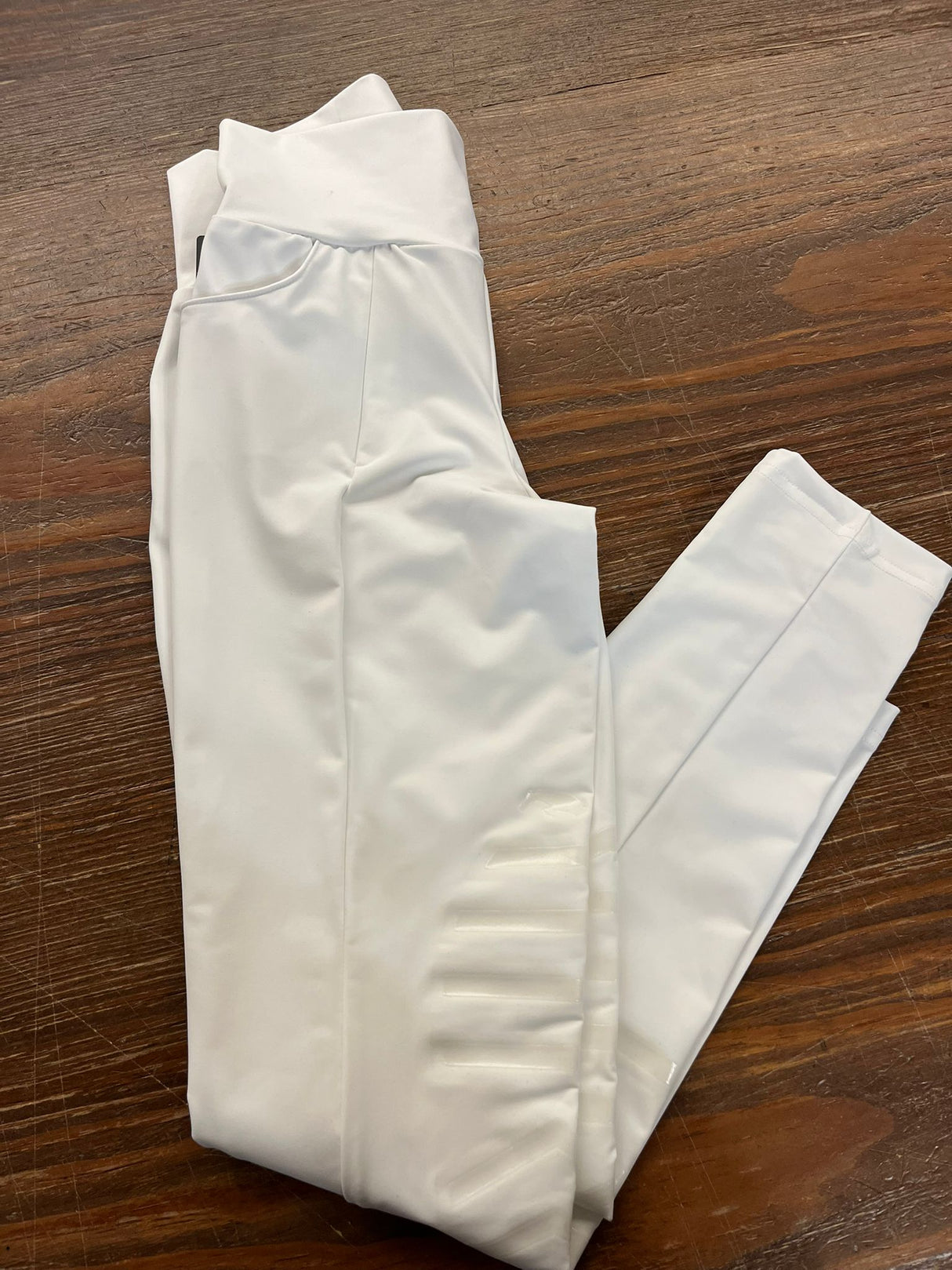 Leggings bambina Lizzie Sarm Hippique bianco