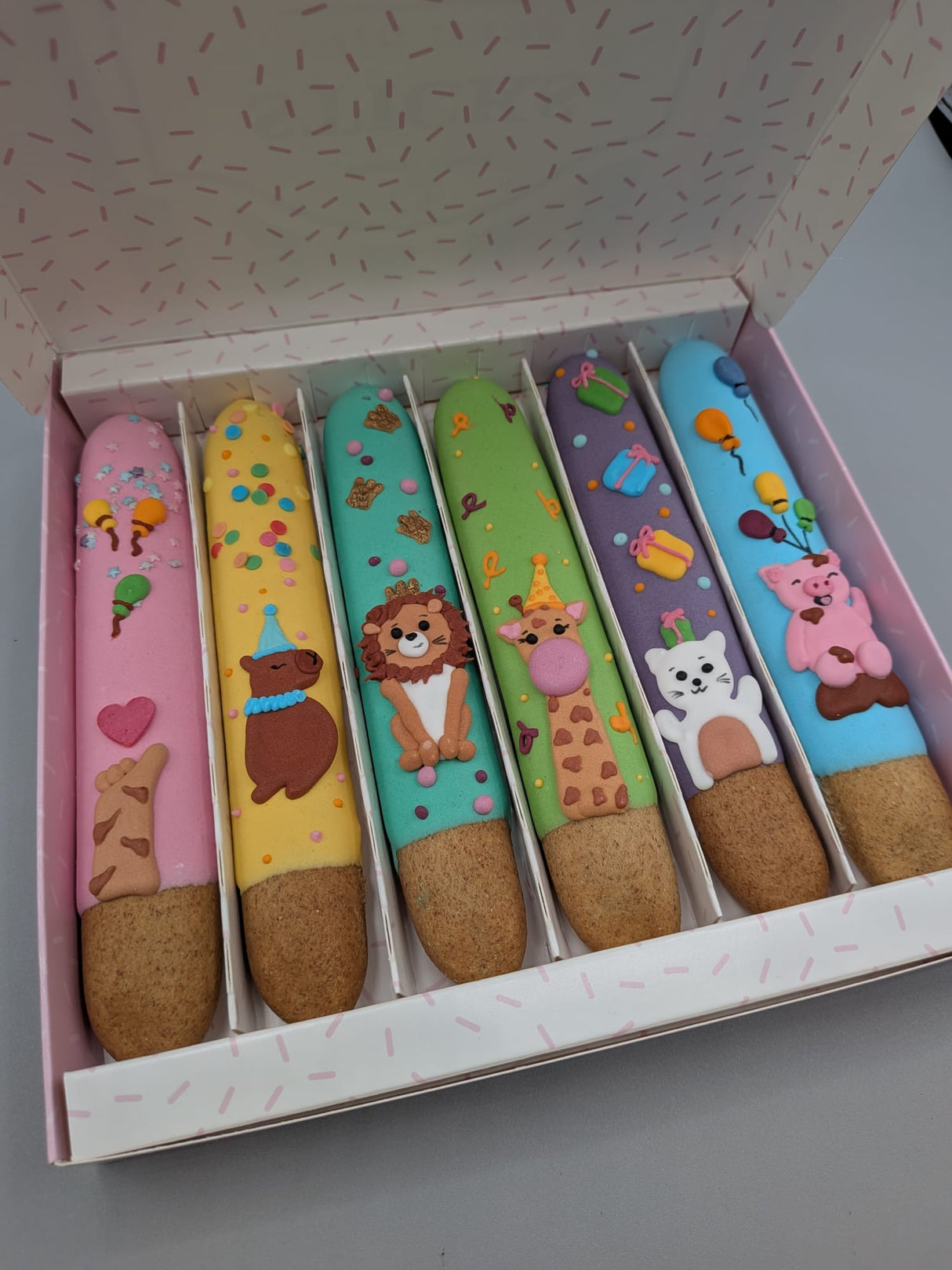 Set da 6 biscotti a forma di cavallo glassati in edizione limitata Candy Horse