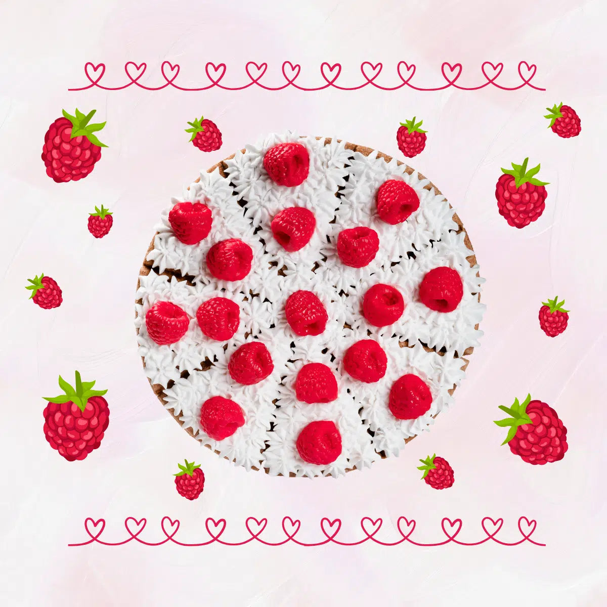 SAN VALENTINO <3 – Crostata al lampone in edizione limitata I Biscotto con glassa reale decorato a mano per cavalli