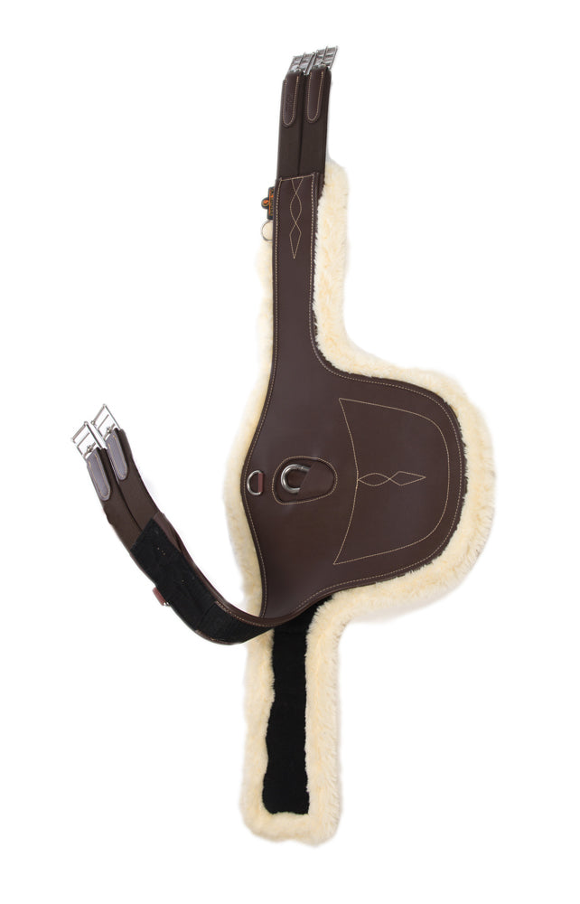 Sottopancia pararamponi marrone con pelliccia Kentucky