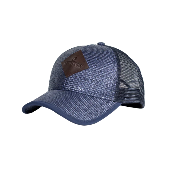 Cappello in paglia Kentucky blu