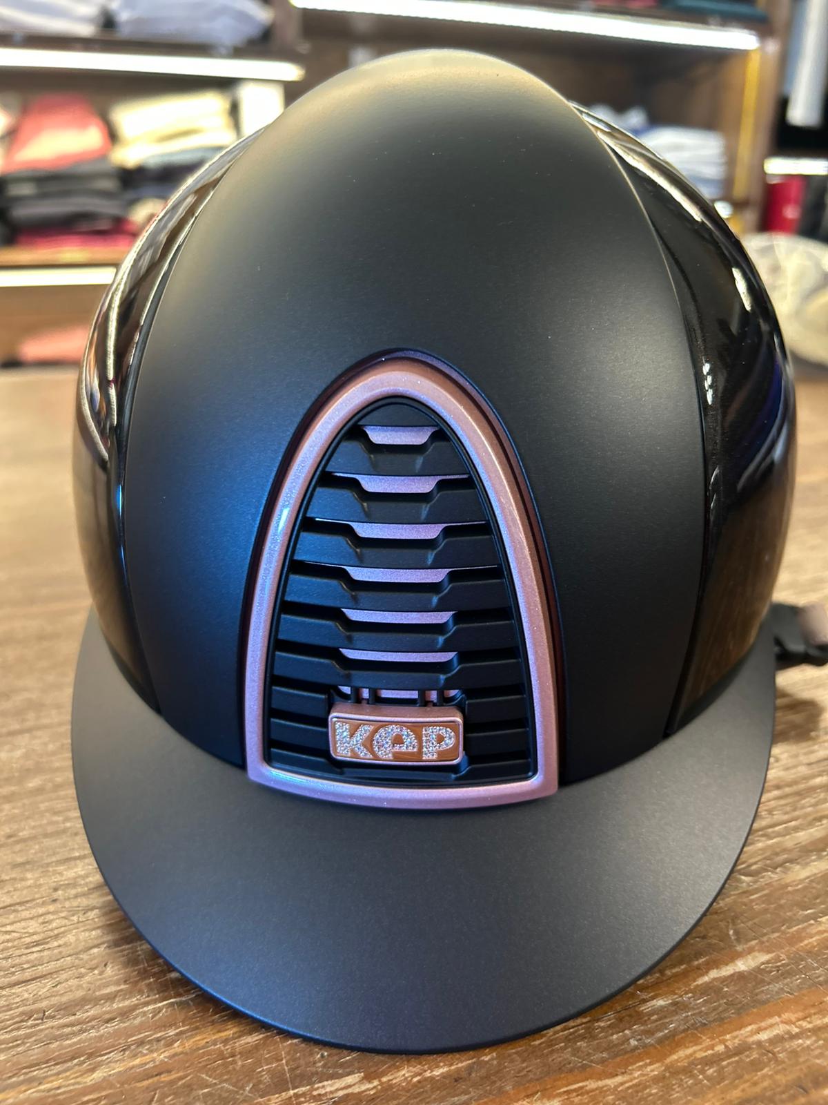 Cap Cromo 2.0 polish marrone lucido cinturino pelle cipria cornice rosa diamond rosa, logo zirconi oro rosa