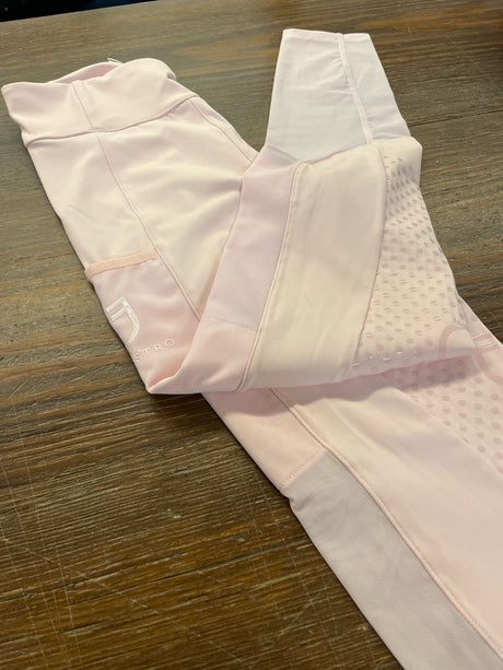 Leggings donna Hybrid retinati rosa ballerina Equestro
