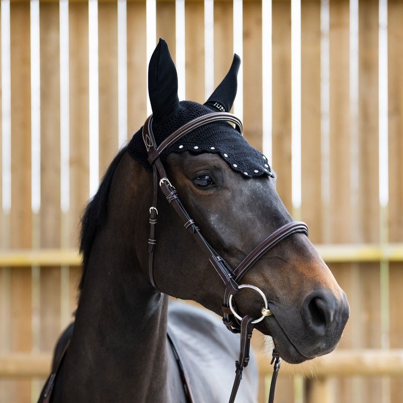 Completo sottosella + cuffia Jump'in nero/diamante