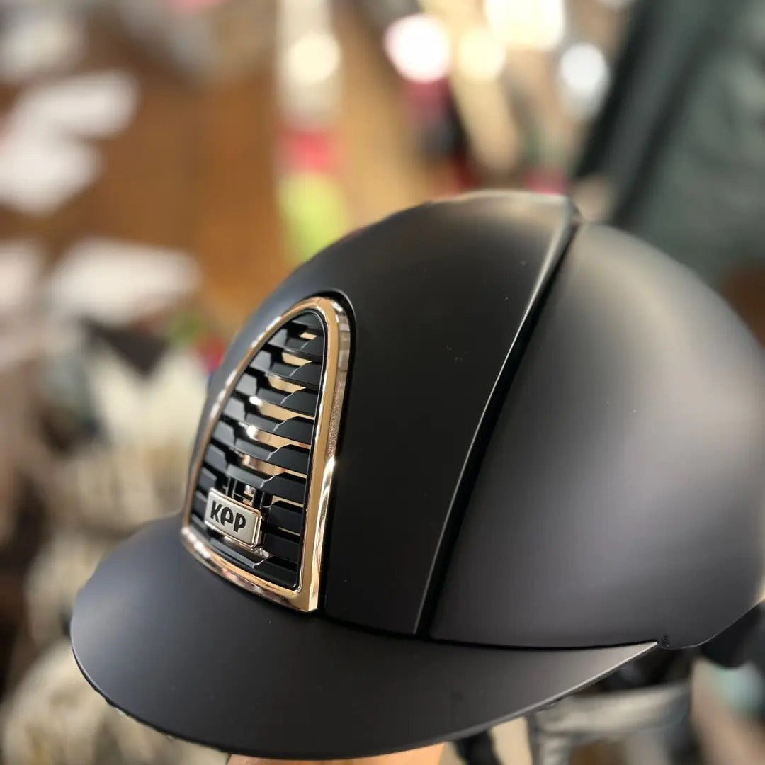 Kep Italia CROMO 2.0 TEXTILE BLU/CORNICE ORO ROSA VISIERA CORTA