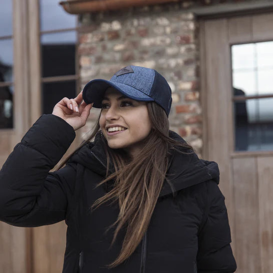 Cappello in paglia Kentucky blu