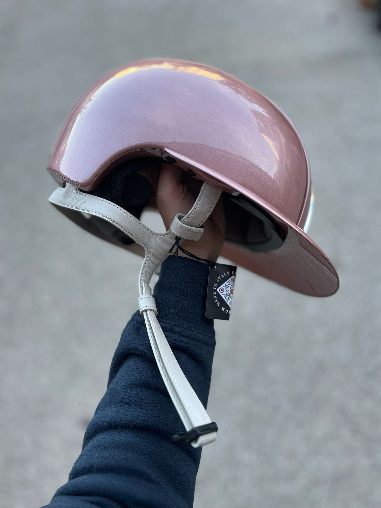 Cromo 2.0 diamond rosa e cornice con brillanti visiera polo Kep Italia