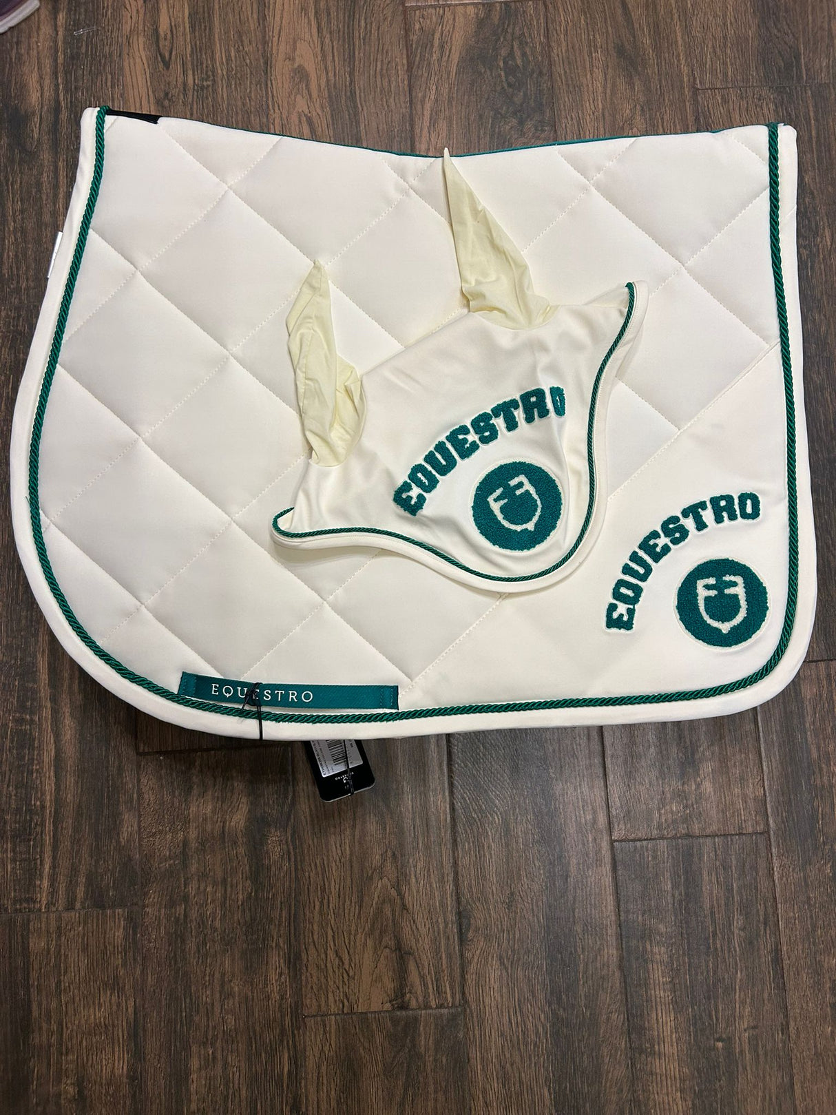 Sottosella e Cuffia Equestro verde