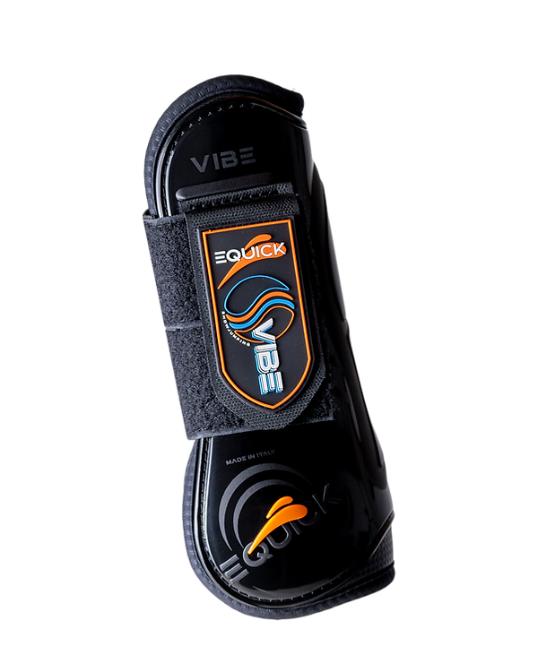 Stinchiere Vibe Equick con velcro nero