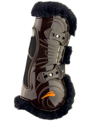 Stinchiere eAirshock Fluffy Legend con pellicciotto nero Equick