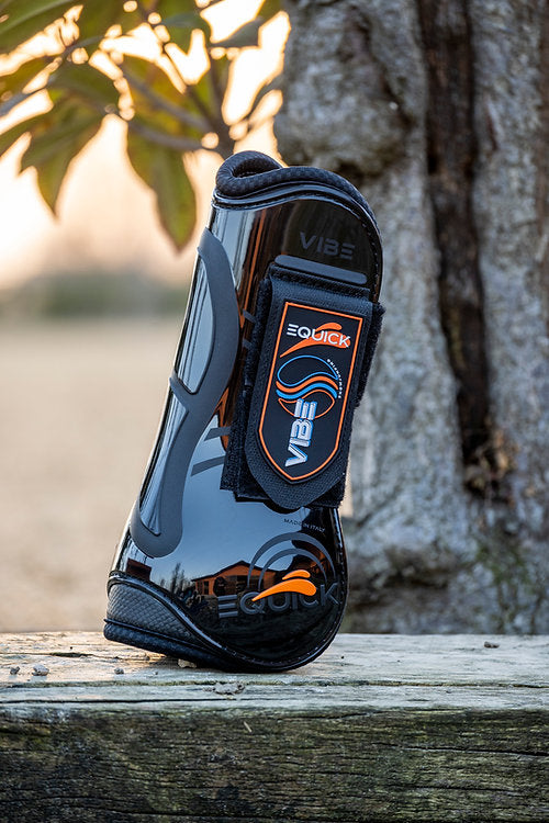 Stinchiere Vibe Equick con velcro nero