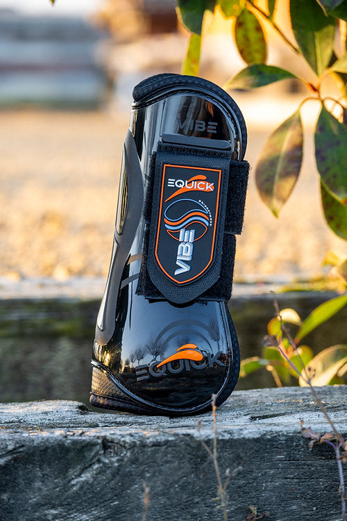 Stinchiere Vibe Equick con velcro nero