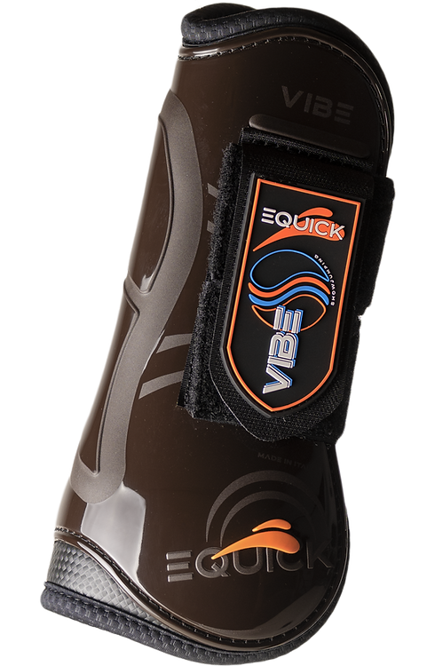 Stinchiere Vibe Equick con velcro marrone