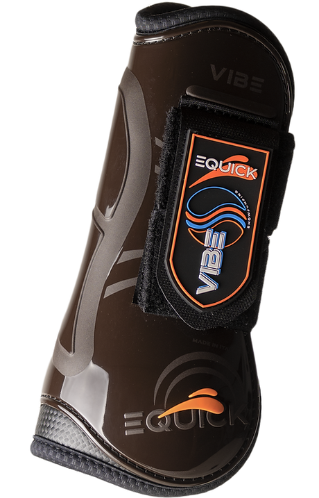 Stinchiere Vibe Equick con velcro marrone