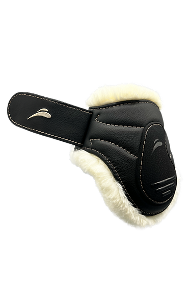 eQuick Glam rear Fluffy nero velcro