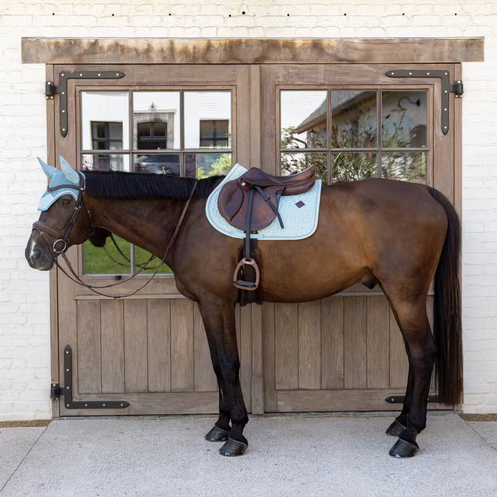 Sottosella in velluto con stampa e cuffia Kentucky Full