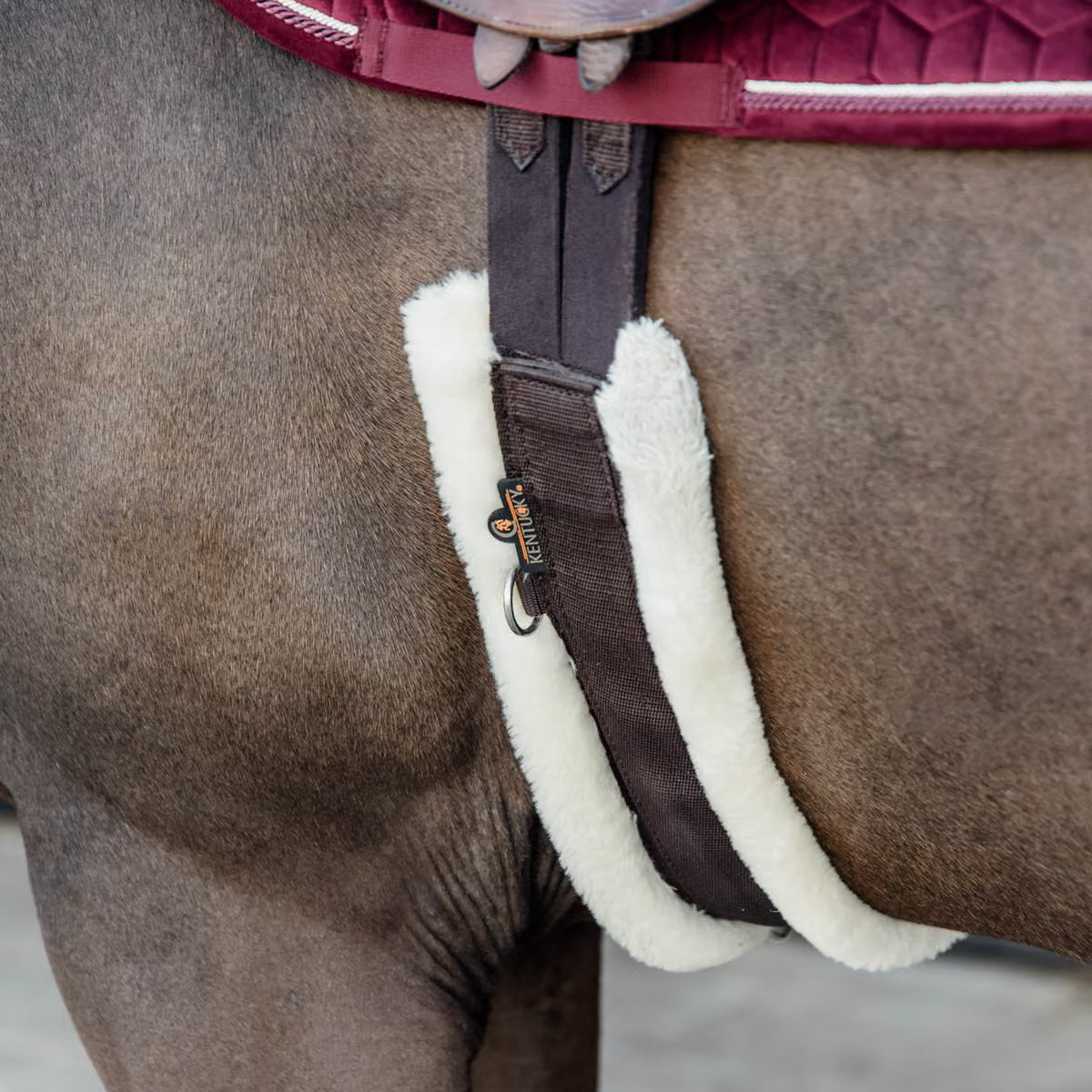 Sottopancia in nylon con finto montone Kentucky