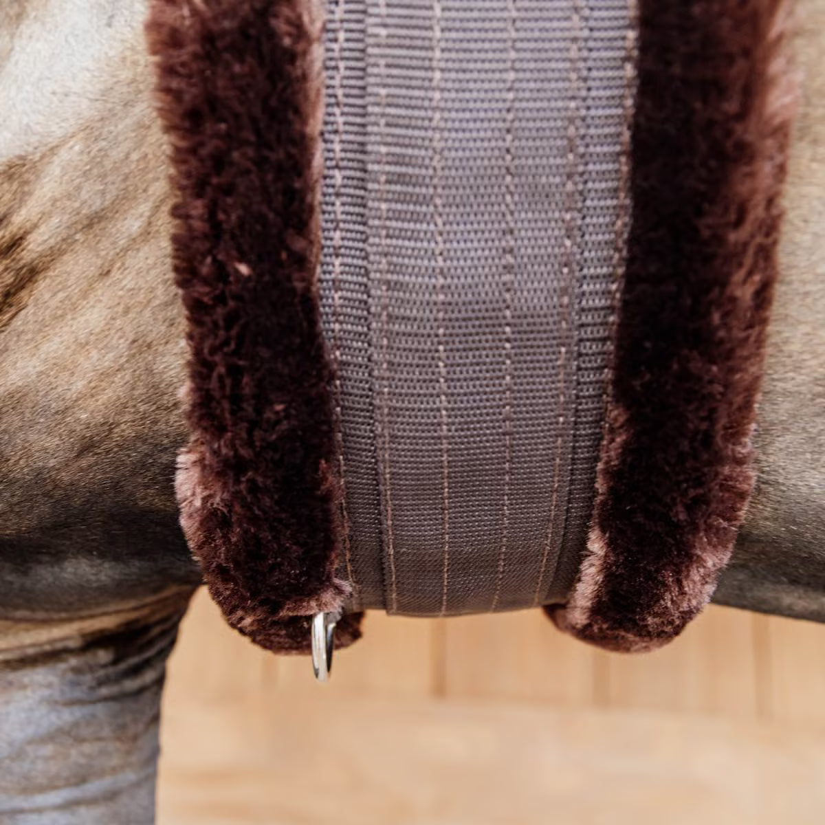 Sottopancia in nylon con finto montone Kentucky