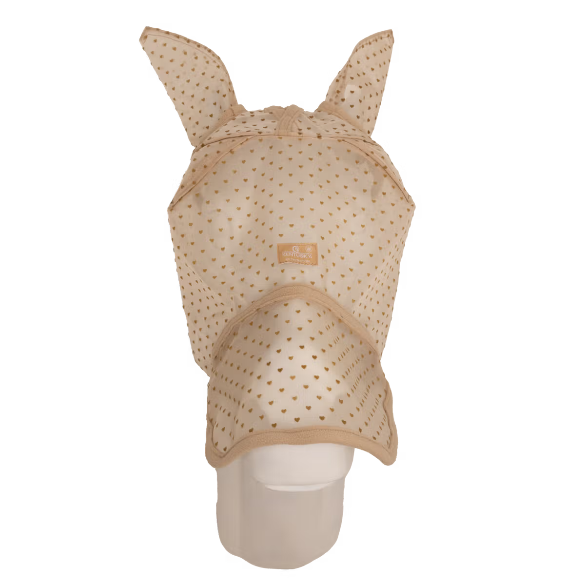 Maschera anti-mosche a forma di cuore con orecchie e naso