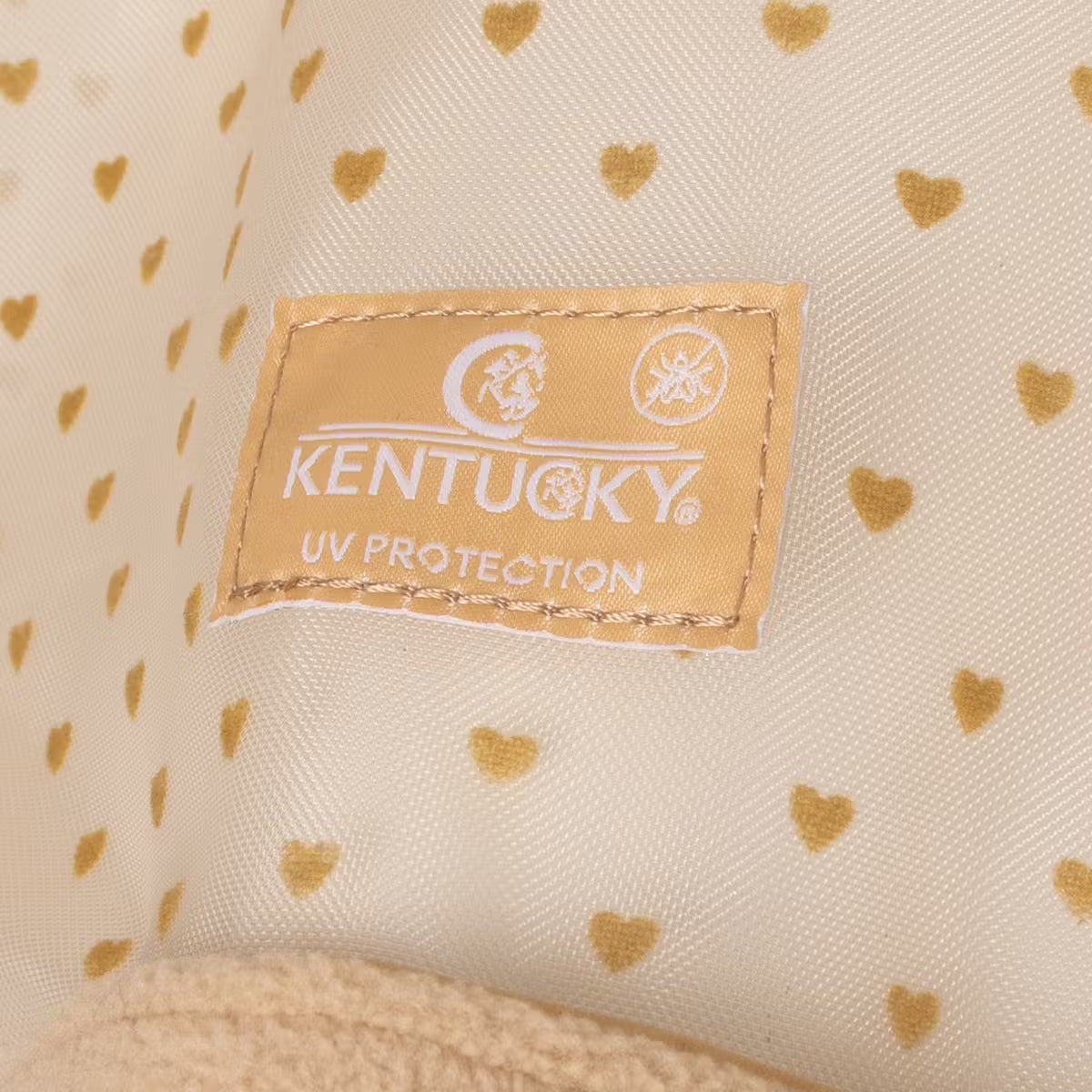 Maschera anti-mosche a forma di cuore con orecchie e naso beige