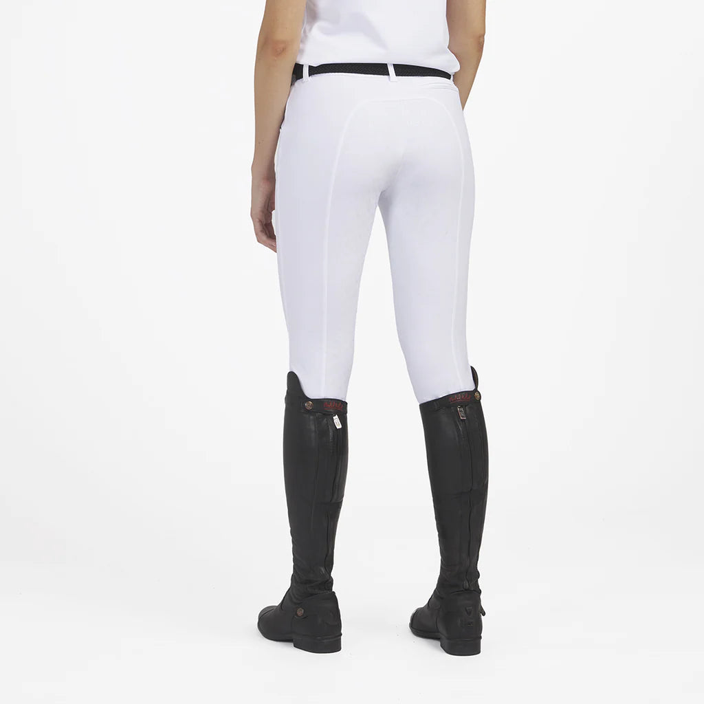 Pantaloni donna grip al ginocchio ACQUAMARINE 365 bianco Ublack