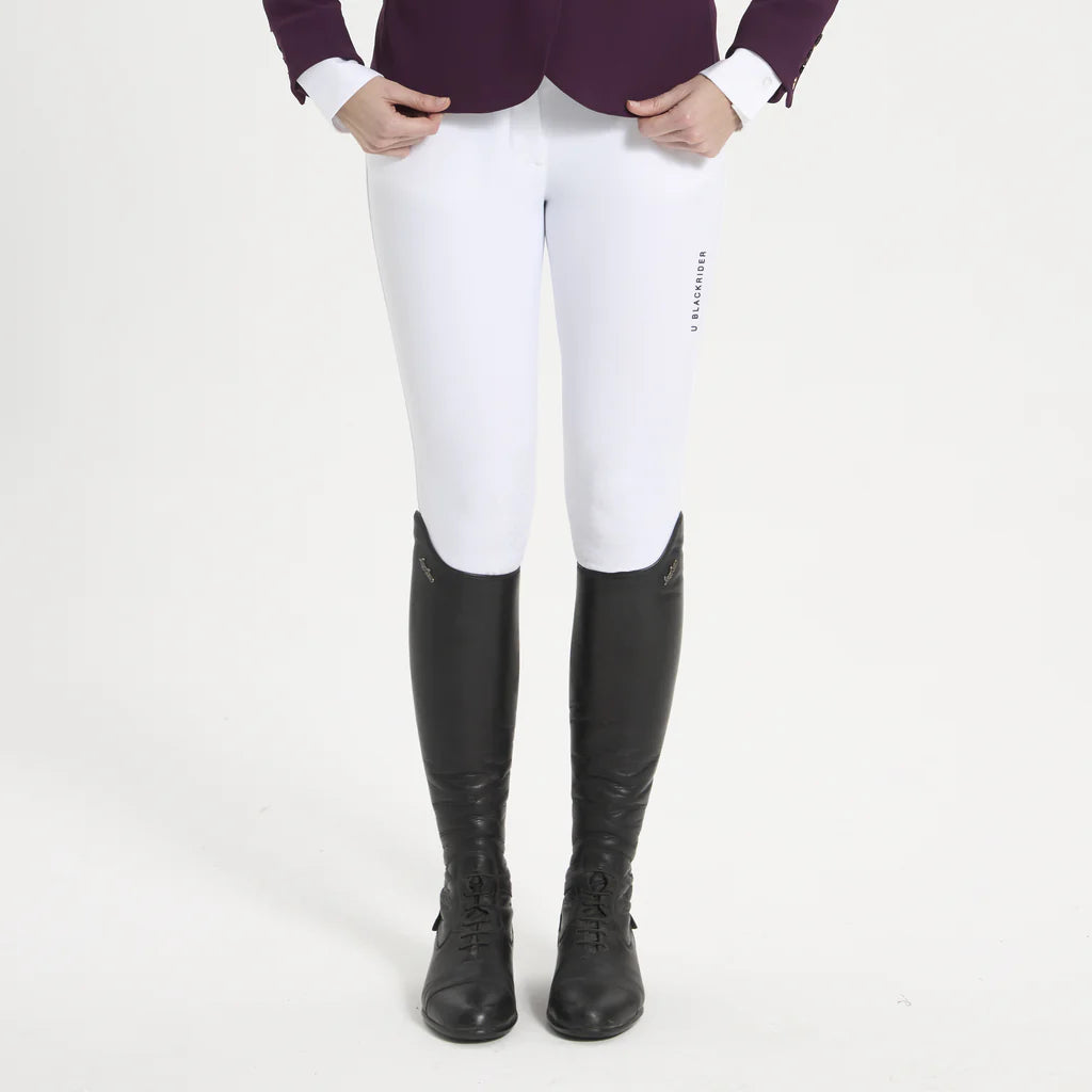 Pantaloni donna grip al ginocchio ACQUAMARINE 365 bianco Ublack