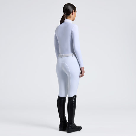 Polo da Gara da Bambina Cavalleria Toscana in Jersey con Stampa Cuori