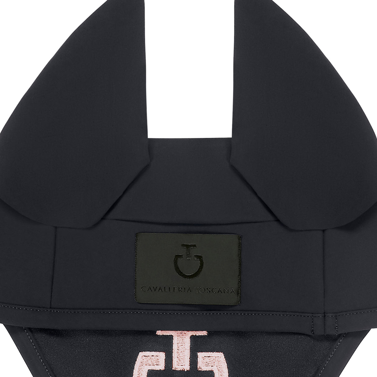 Sottosella e cuffia jumping con trapuntatura esagonale Cavalleria Toscana grigio e rosa