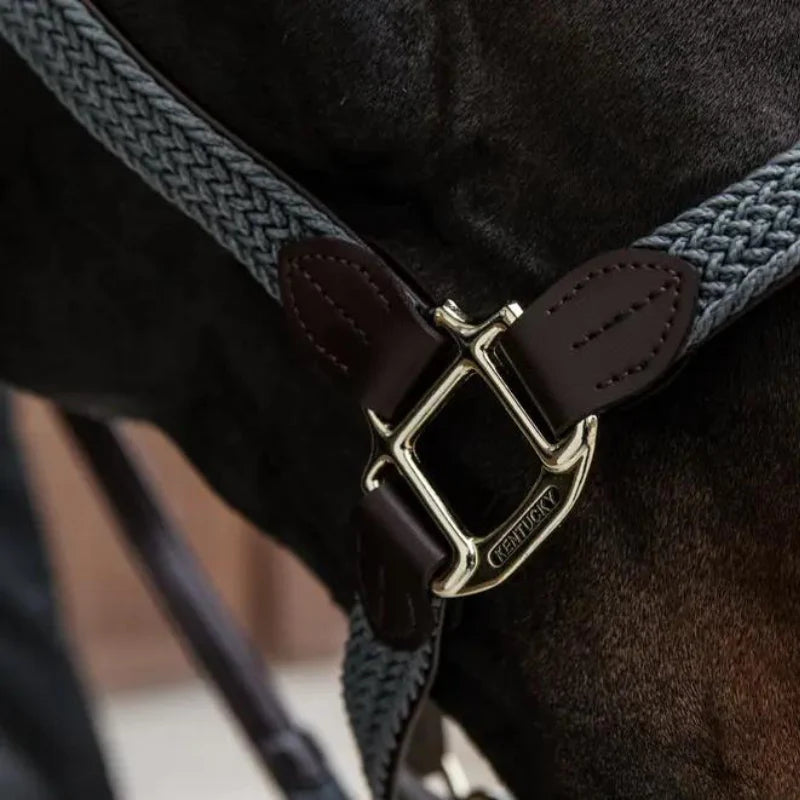 Cavezza modello Plaited Nylon grigia Kentucky Full