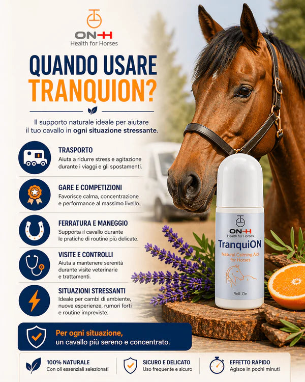 TranquiON Roll-On | Rilassante naturale per cavalli