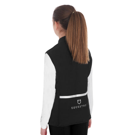 Smanicato bambina slim fit in tessuto tecnico Equestro