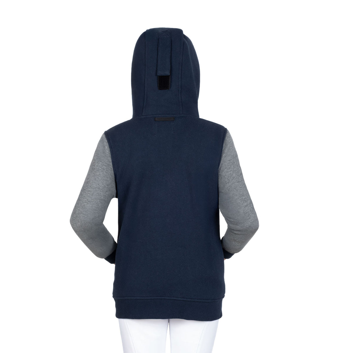 Felpa bambino istituzionale bicolore con zip frontale Equestro