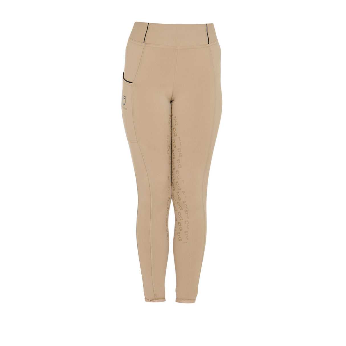 OFFERTA Leggings bambina slim fit grip con logo Equestro