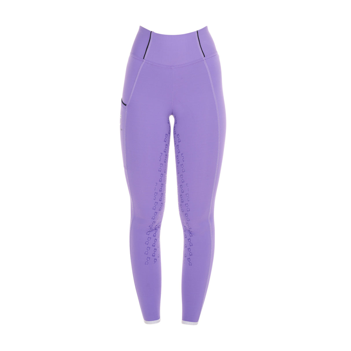 OFFERTA Leggings bambina slim fit grip con logo Equestro