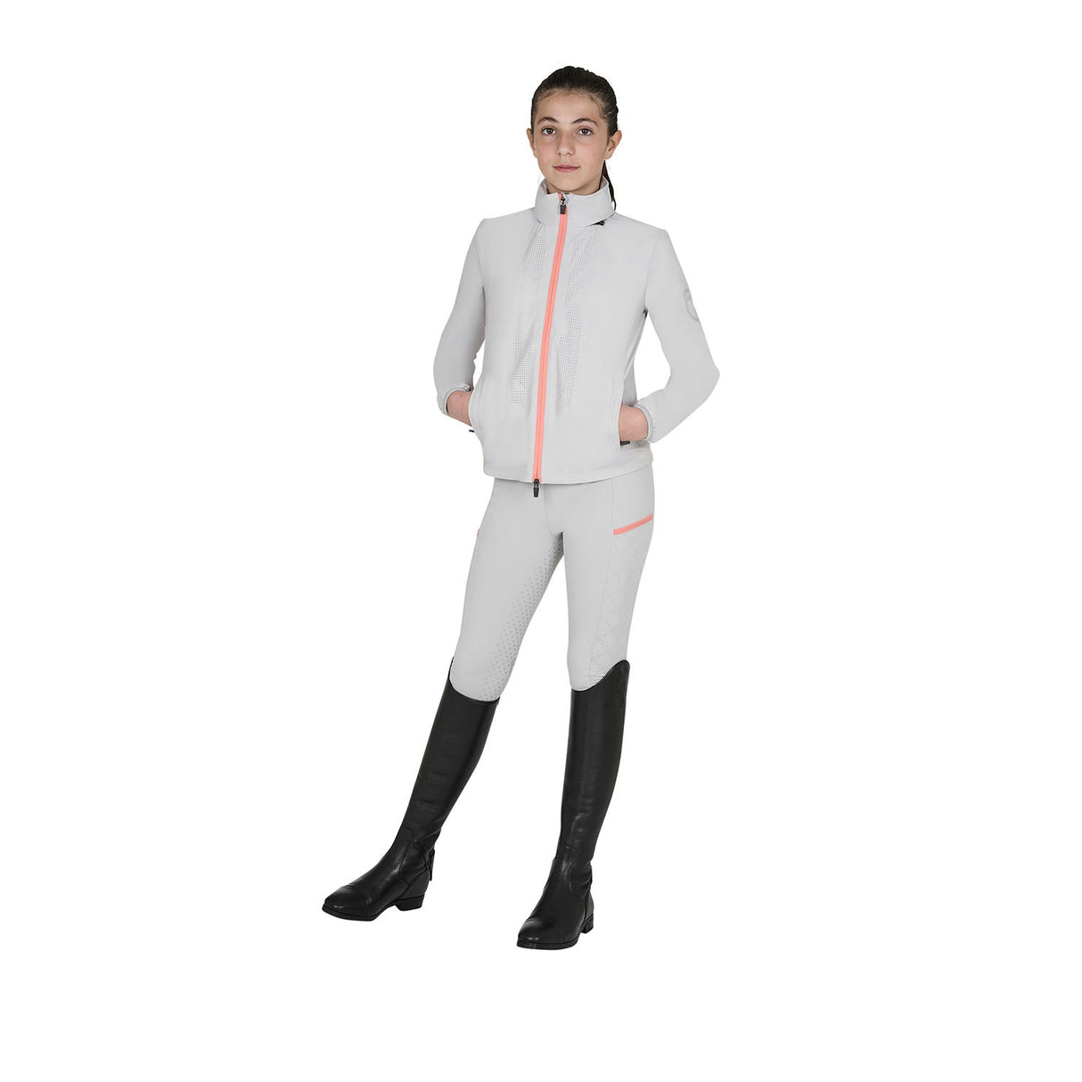 Softshell bambini unisex logo sul dorso Equestro