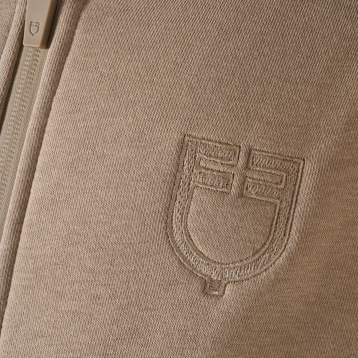 Felpa unisex bambini con cappuccio e zip frontale Equestro