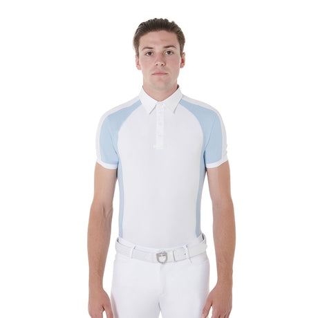Polo uomo da concorso slip fit quattro bottoni Equestro