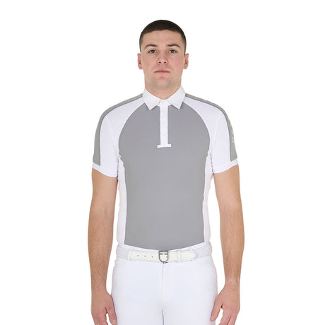 Polo uomo da concorso slip fit quattro bottoni Equestro